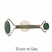 roller de massage visage en pierre naturelle aventurine
