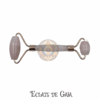 roller facial pierre naturelle quartz rose – circulation, éclat & détente