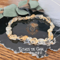 bracelet en citrine grains
