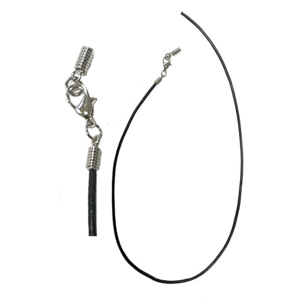 lacet cuir noir 45 cm