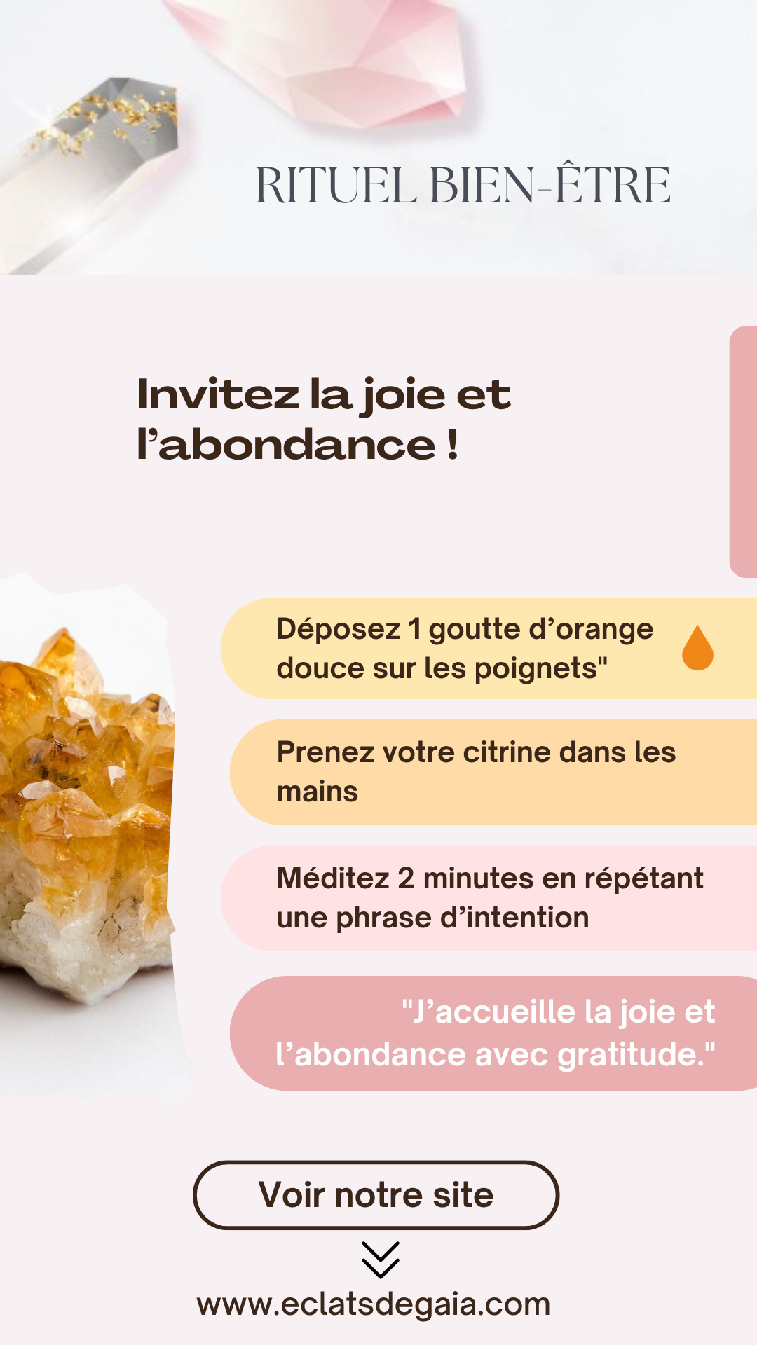 rituel bien etre : invitez la joie et l'abondance